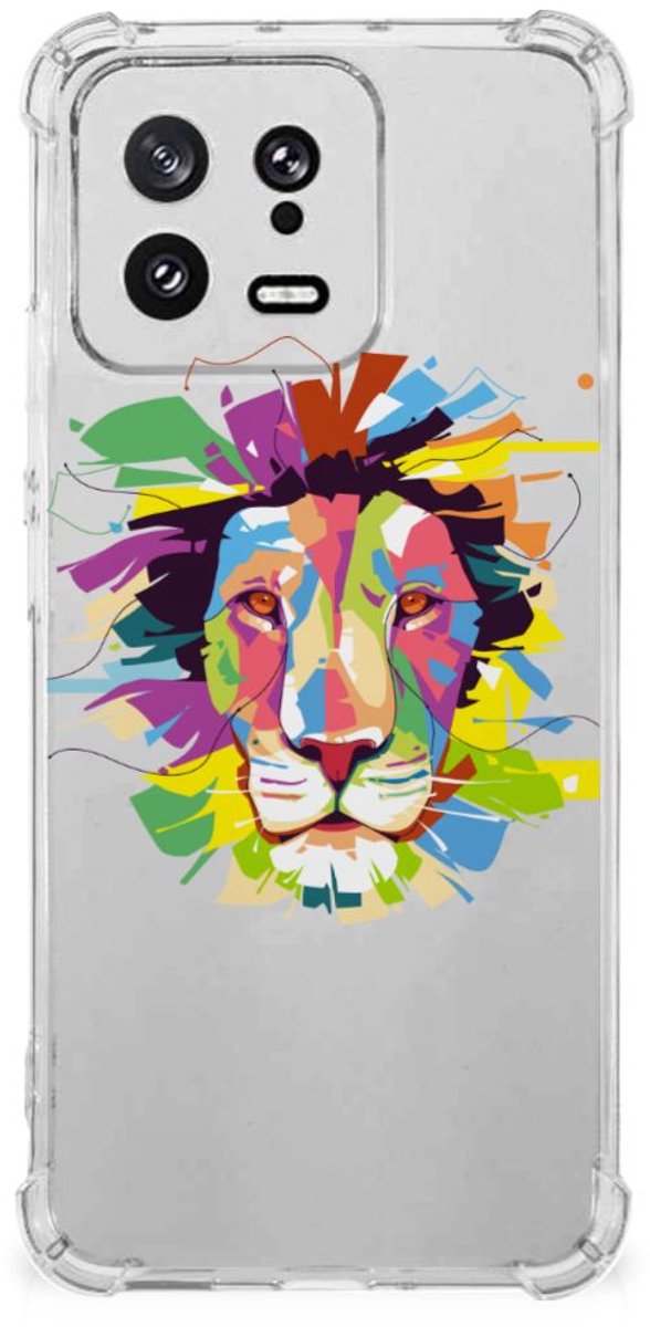 Xiaomi 13 Stevig Bumper Hoesje Lion Color