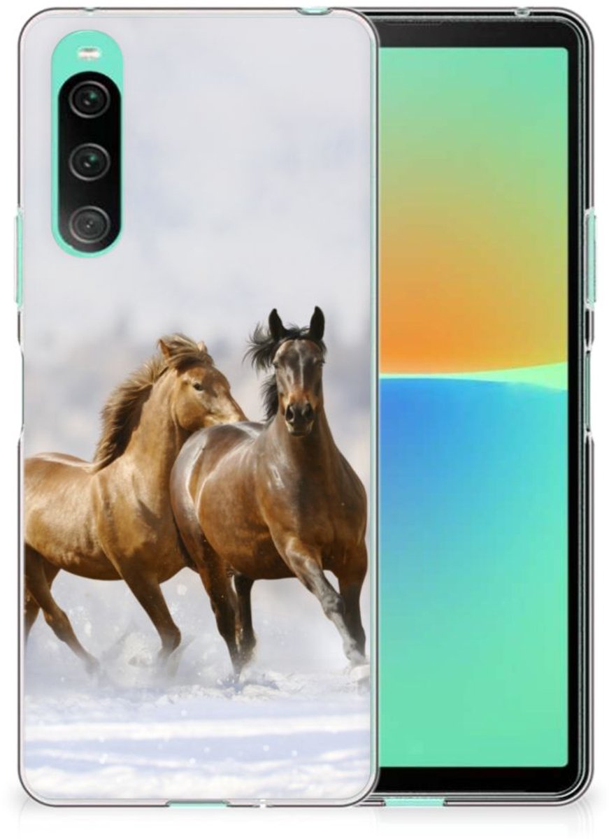 Sony Xperia 10 V TPU Hoesje Paarden