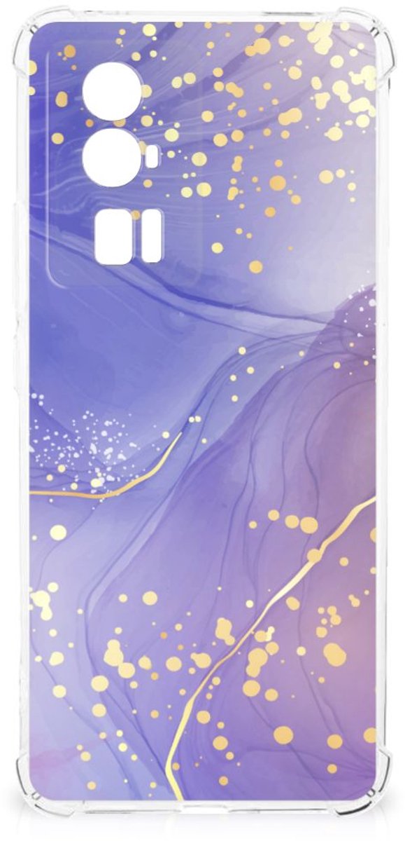 Back Cover voor Xiaomi Poco F5 Pro Watercolor Paars