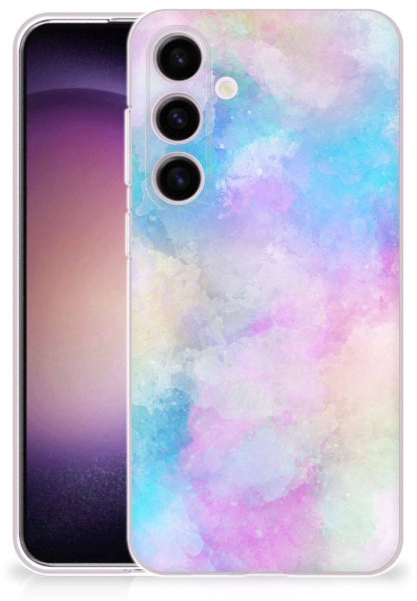 Back Cover voor Hoesje maken Samsung Galaxy S24 Watercolor Light