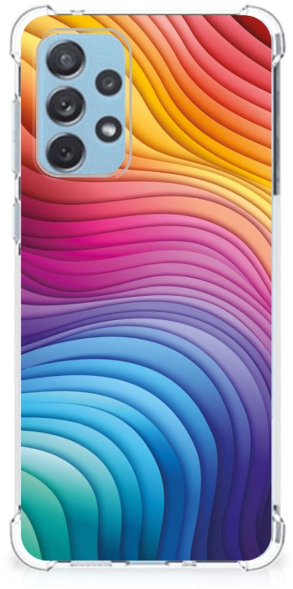 Shockproof Case voor Samsung Galaxy A73 Regenboog