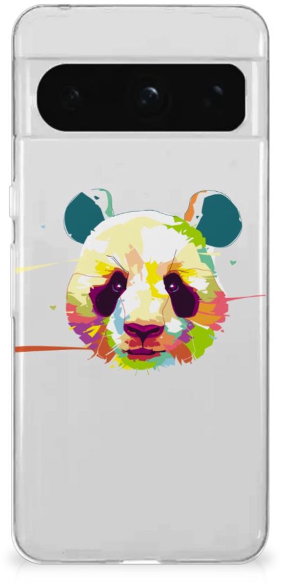 Google Pixel 8 Pro Telefoonhoesje met Naam Panda Color