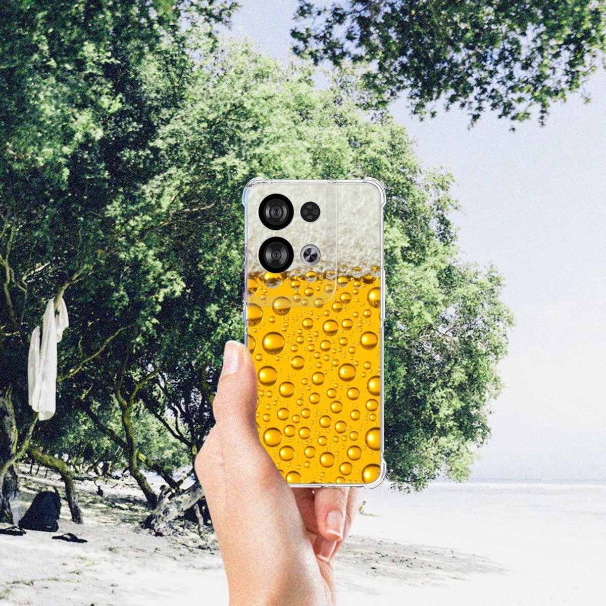 OPPO Reno8 Beschermhoes Bier