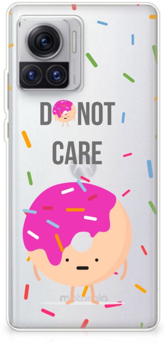 TPU Hoesje voor Motorola Moto X30 Pro Siliconen Case Donut Roze