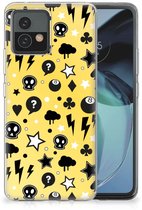 Coque pour Motorola Moto G72 Bumper Housse Etui Punk Yellow
