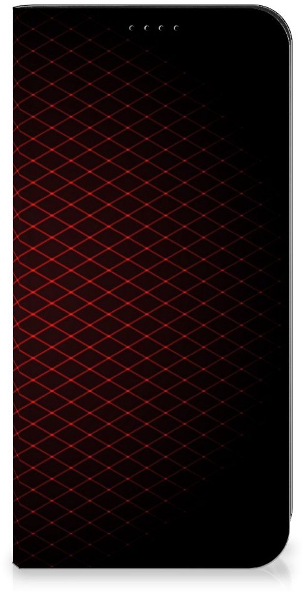 Samsung Galaxy A55 Hoesje met Magneet Geruit Rood