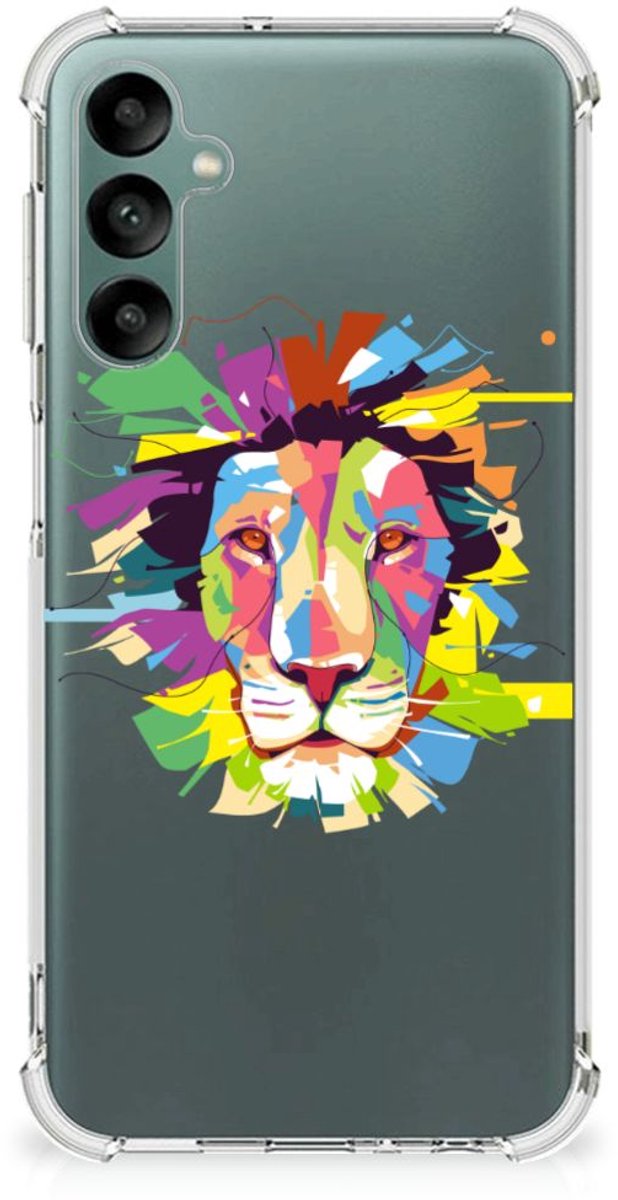Samsung Galaxy A24 Stevig Bumper Hoesje Lion Color