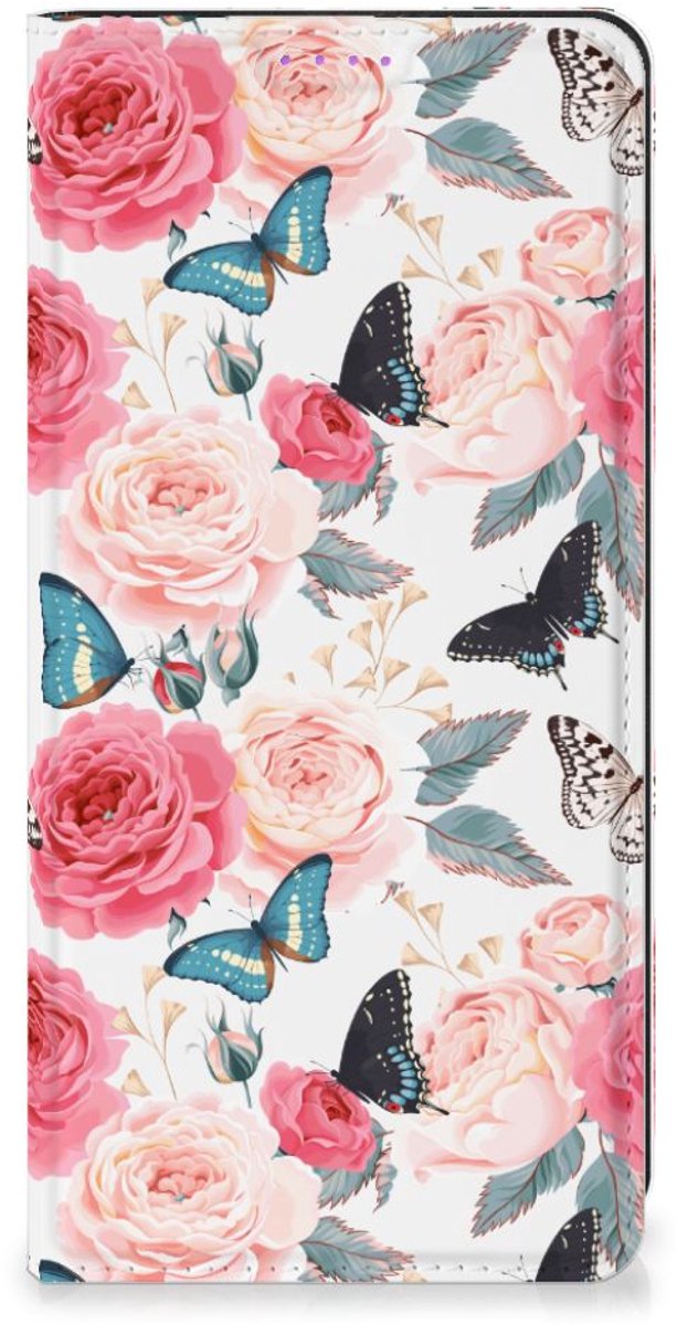 Xiaomi Redmi Note 13 Pro Plus Smart Cover Butterfly Roses