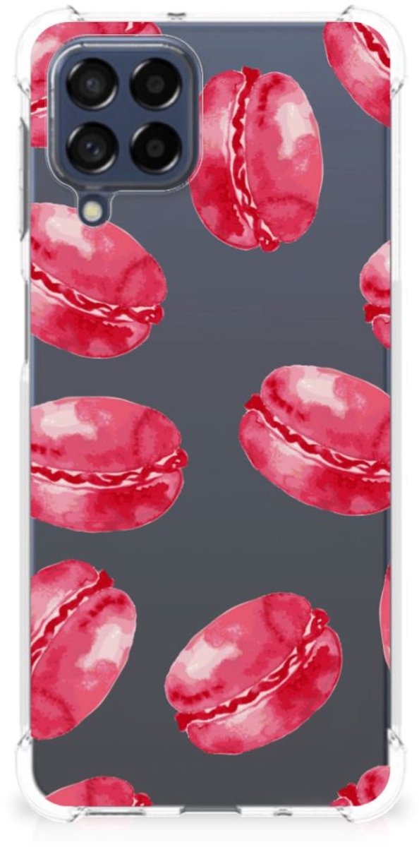Samsung Galaxy M53 Beschermhoes Pink Macarons