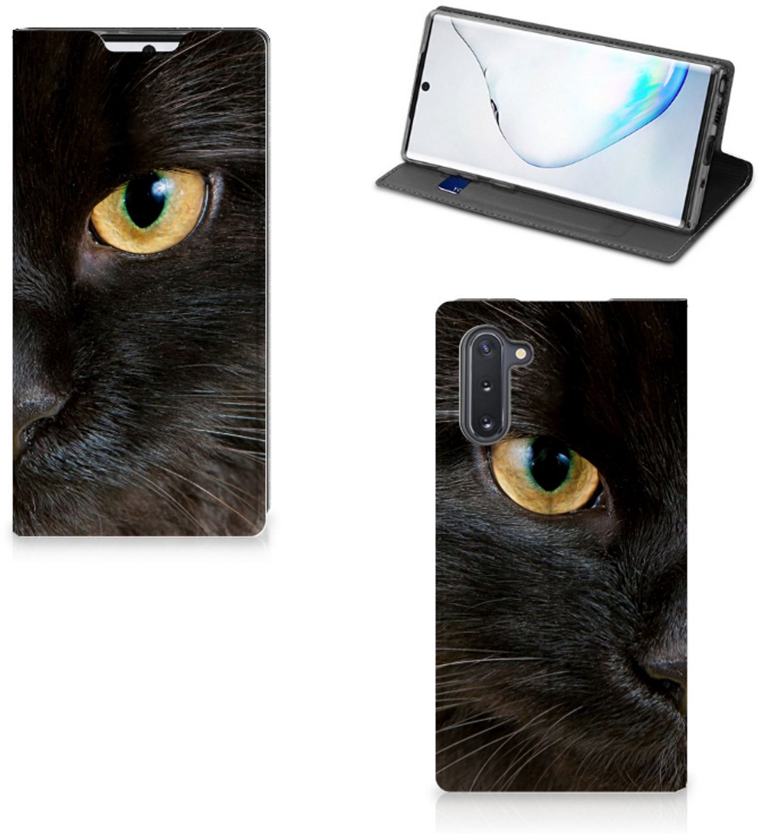 Samsung Galaxy Note 10 Hoesje maken Zwarte Kat