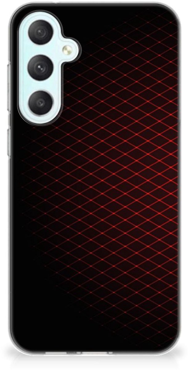 Samsung Galaxy S23 FE TPU bumper Geruit Rood