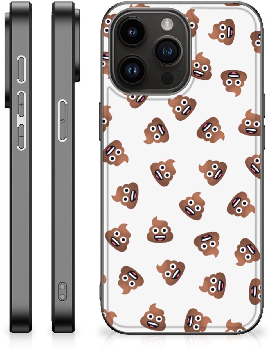 Back Case voor iPhone 15 Pro Max Poep Emojis