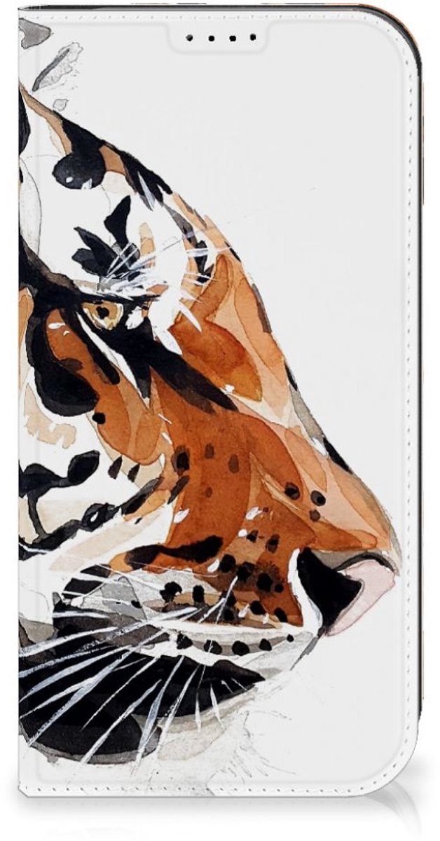 Bookcase iPhone 15 Pro Max Watercolor Tiger