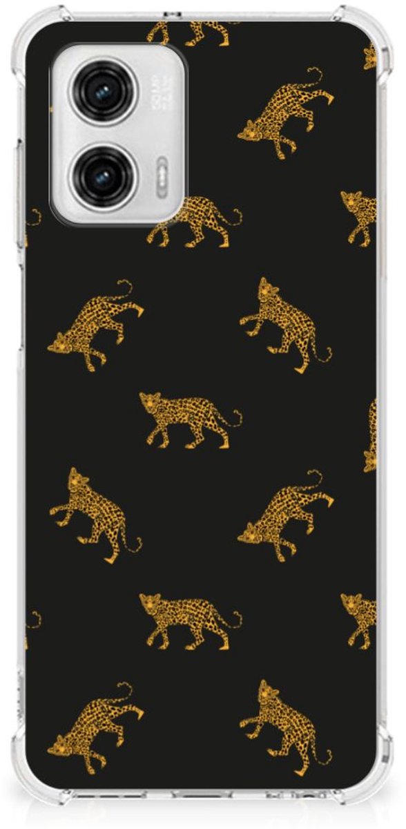 Case Anti-shock voor Motorola Moto G73 Leopards