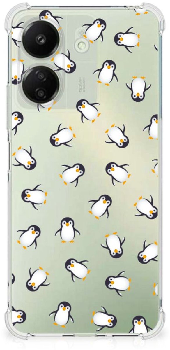 Doorzichtige Silicone Hoesje voor Xiaomi Redmi 13C 4G Pinguïn