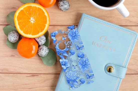 Coque pour OPPO Reno8 T 5G Fleurs Blue