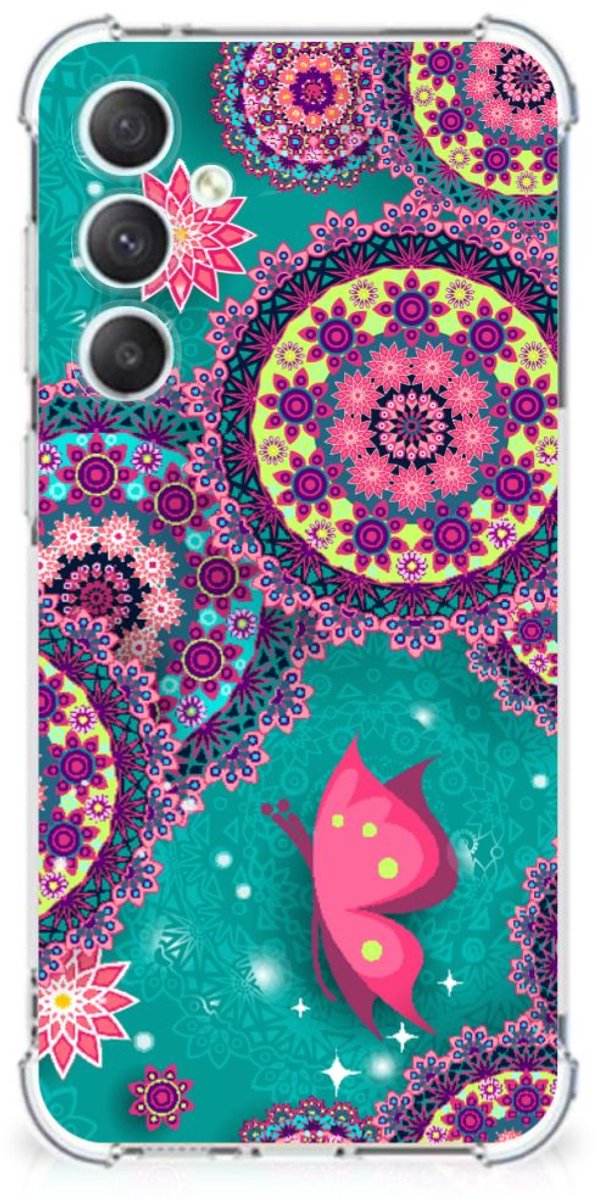 Samsung Galaxy S23 FE Back Cover Cirkels en Vlinders
