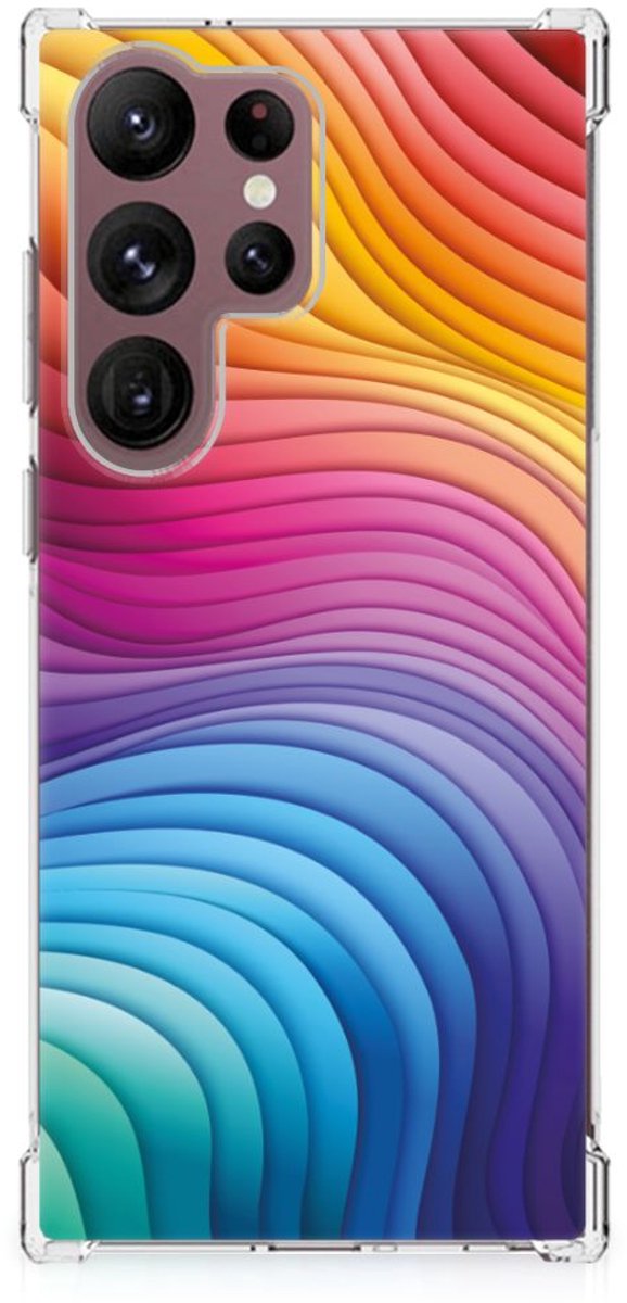 Shockproof Case voor Samsung Galaxy S23 Ultra Regenboog