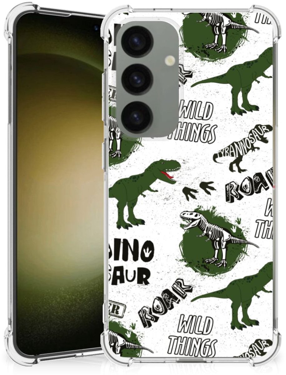 Case Anti-shock voor Samsung Galaxy S24 Dinosaurus