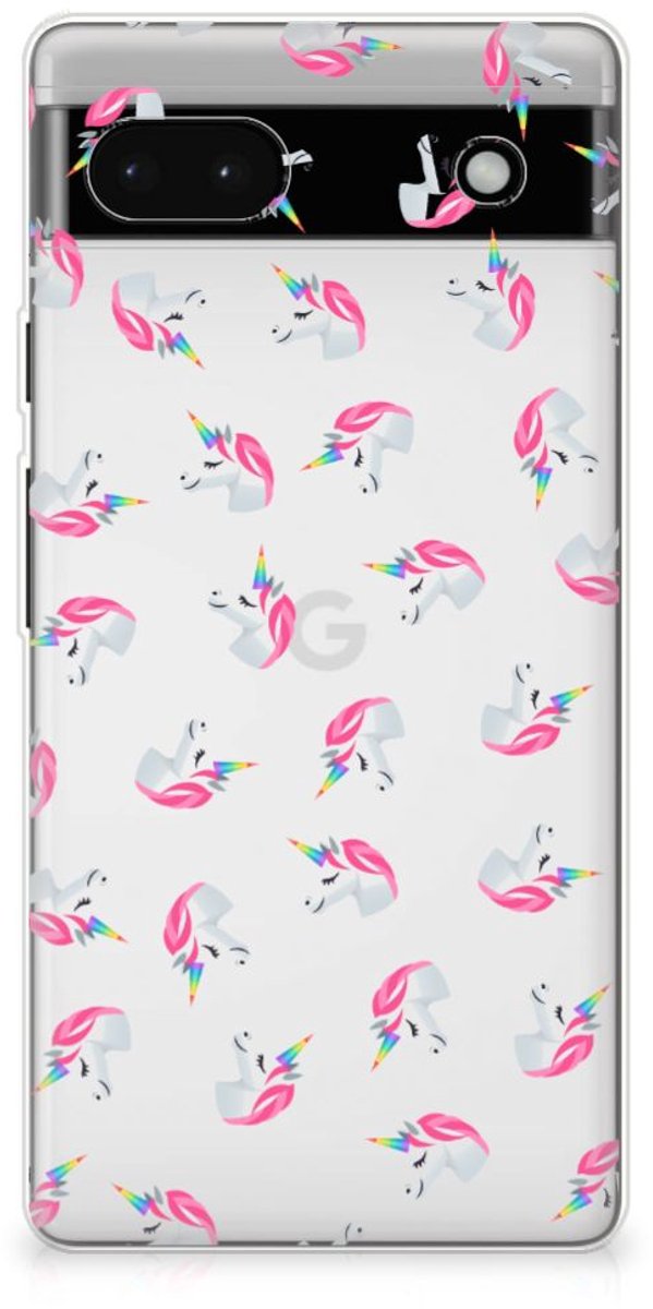 TPU bumper voor Google Pixel 6A Unicorns