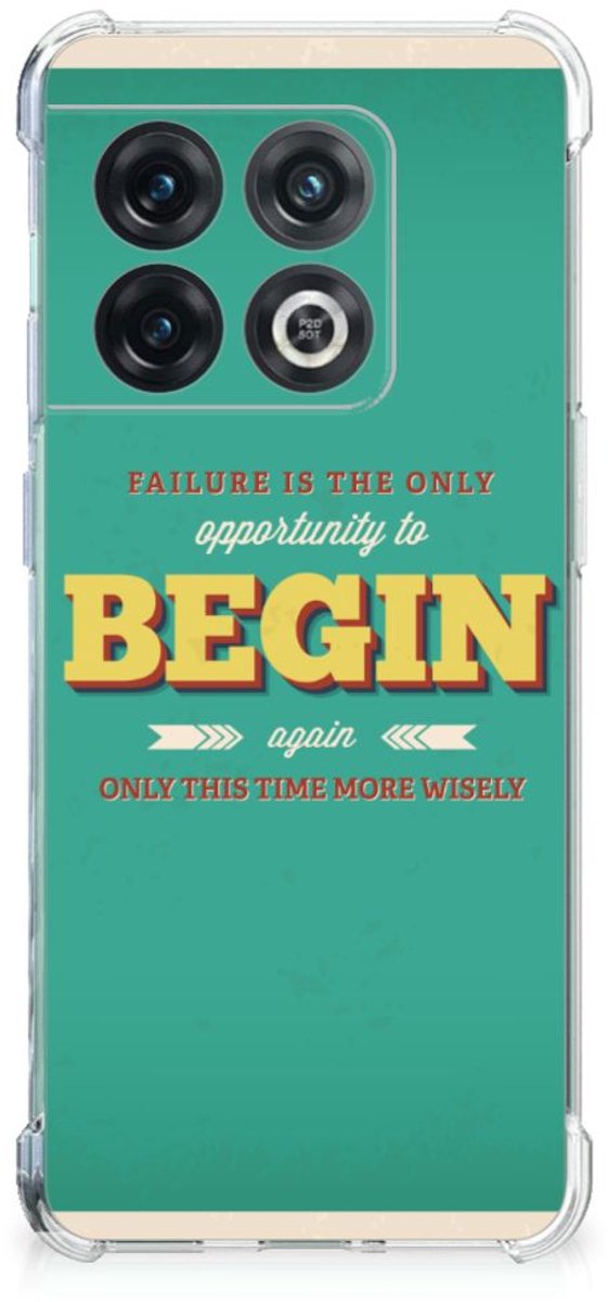 OnePlus 10 Pro Telefoonhoesje met tekst Quote Begin