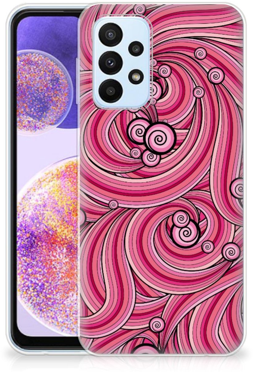 Samsung Galaxy A23 Hoesje maken Swirl Pink
