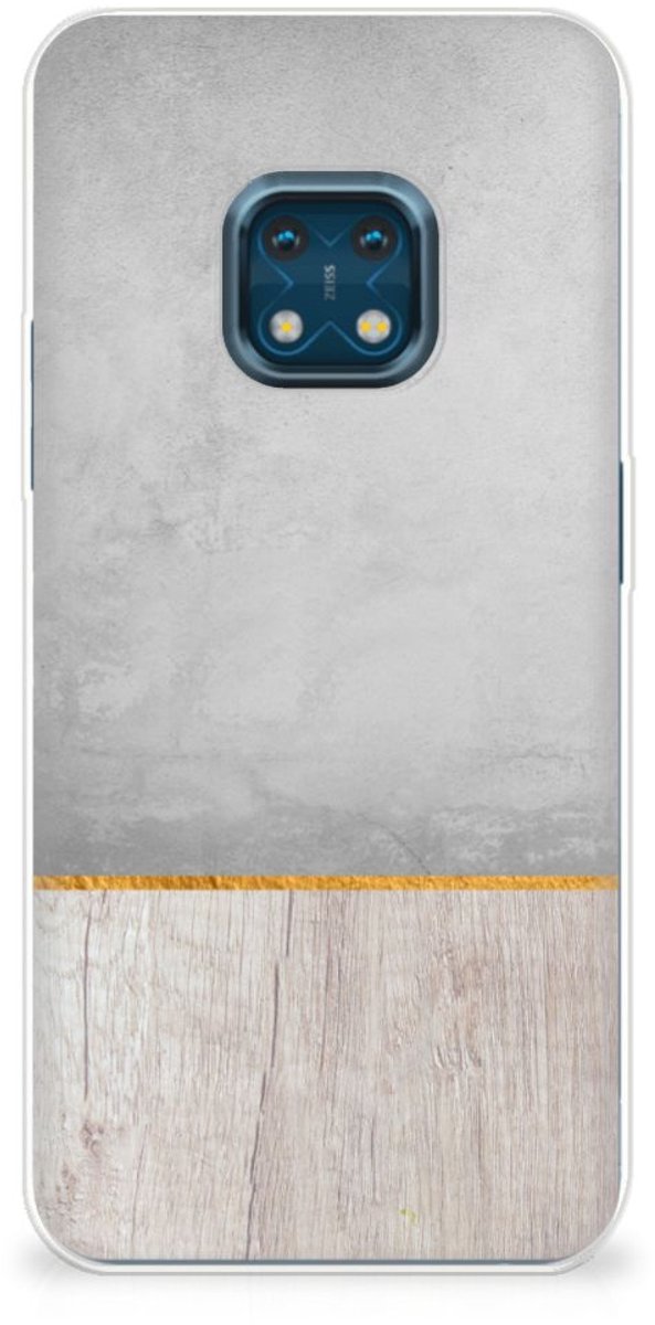 Nokia XR20 Bumper Hoesje Wood Concrete