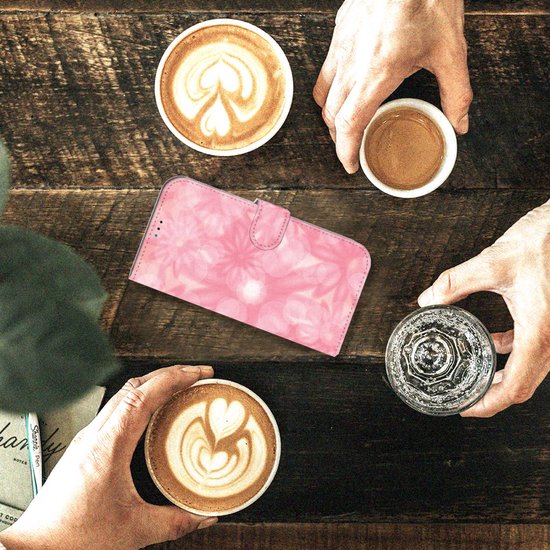 Portefeuille iPhone 14 Pro Max Flip Housse Étui Fleurs De Printemps