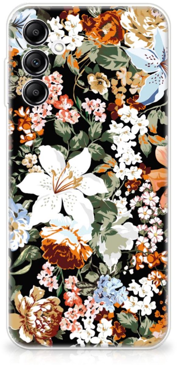 TPU Case voor Samsung Galaxy A14 5G Dark Flowers