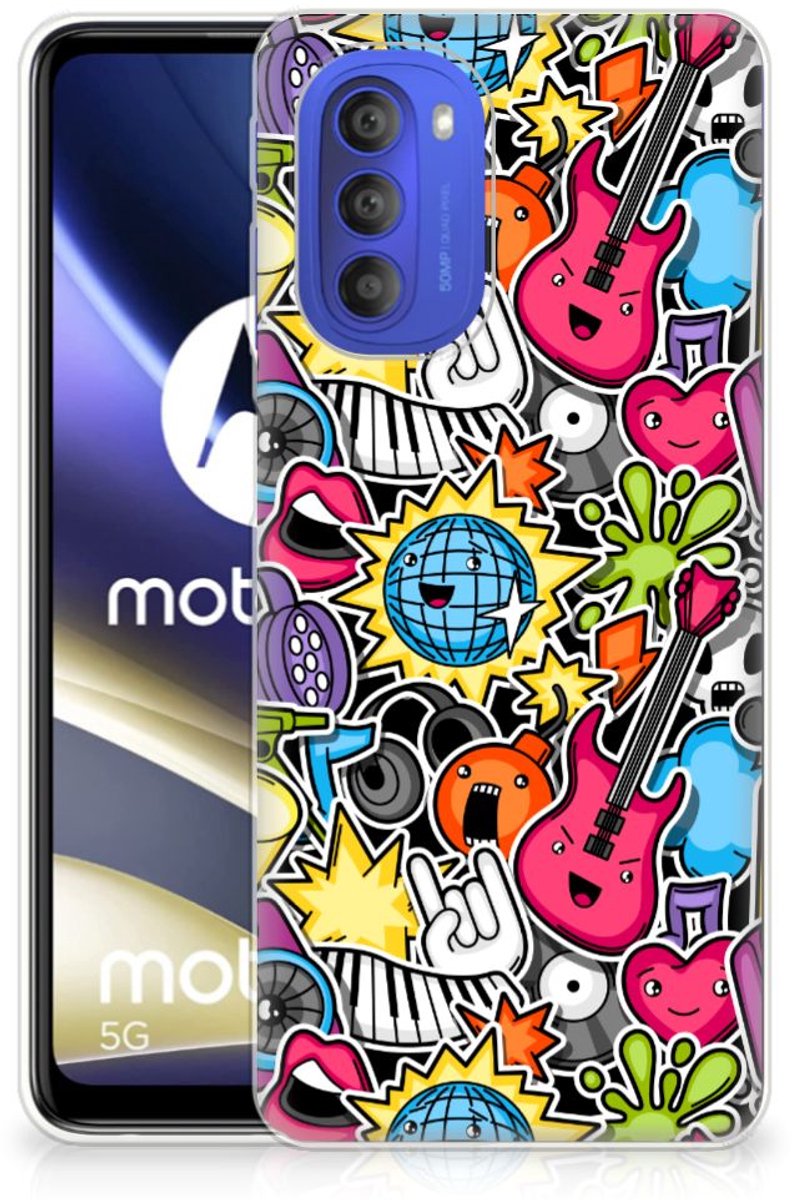 Motorola Moto G51 5G Silicone Back Cover Punk Rock