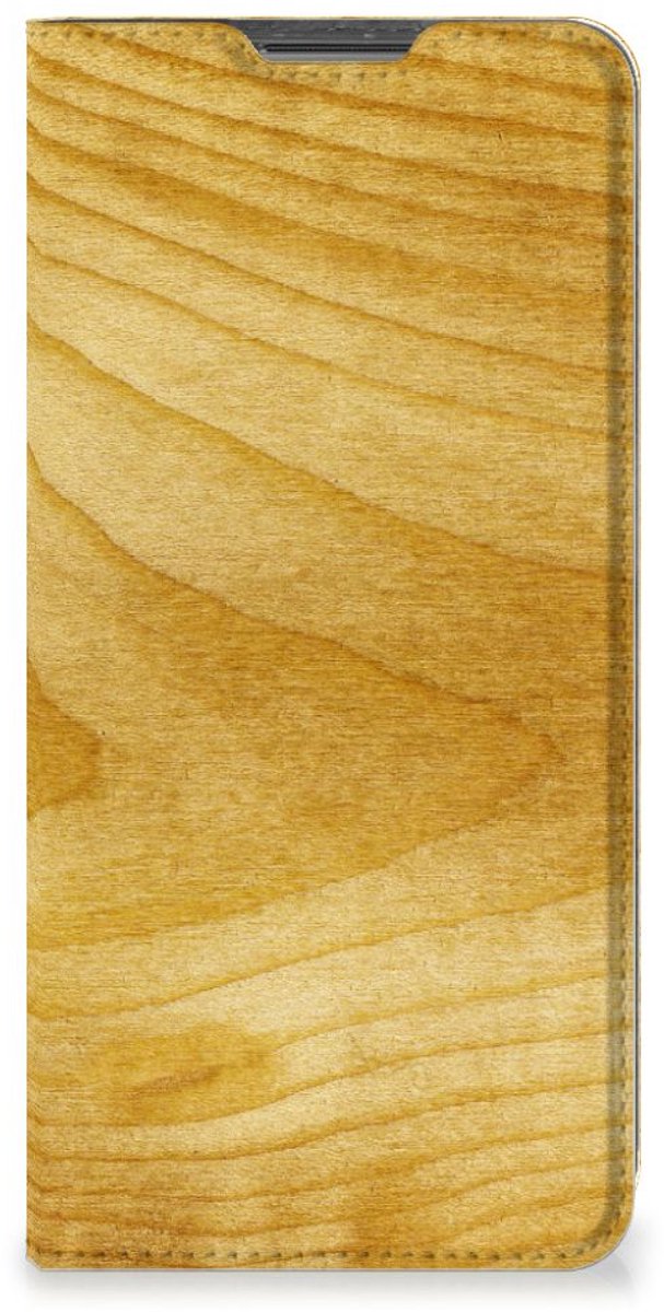 Standcase Hoesje voor Xiaomi Redmi Note 11 Pro Book Wallet Case Licht Hout