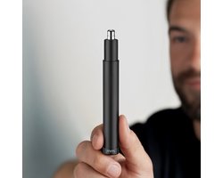MikaMax Mini Nose Hair Trimmer - Oplaadbare, Compacte 3-in-1 Trimmer voor Neus, Oor en Wenkbrauw