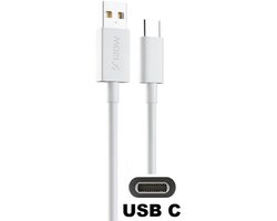OneOne 2,0m USB C kabel. Sterke 60W laadkabel. Stevig oplaadkabel snoer past op Samsung Galaxy S10, S10e, S20, S21, S22, S23, S24, S25, S26 (Edge, FE, Lite, Plus +, Ultra)