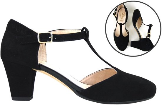 Pumps met T-Bandje Salsa - zwart