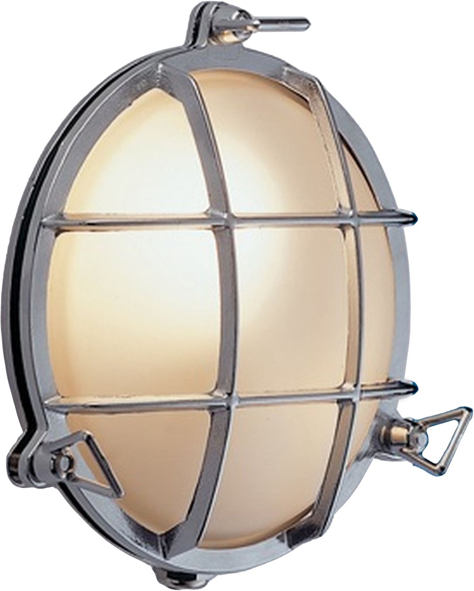 Licht-Erlebnisse - Sirena - LED - Wandlamp - IP54 - 3000K - 898lm - van - Messing Glas - in - Verchroomd transparant