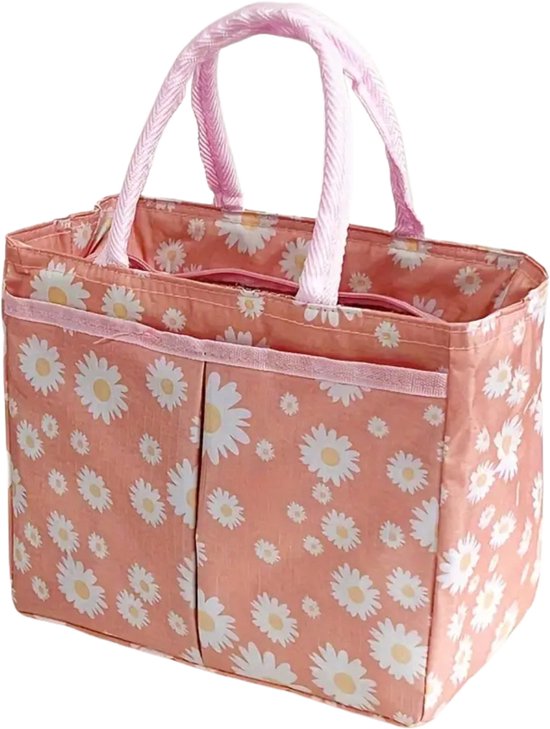 Sac isotherme Nivard - Glacière - Éléments de refroidissement - Glacière - Voiture - Sac à lunch - Plage - Rose