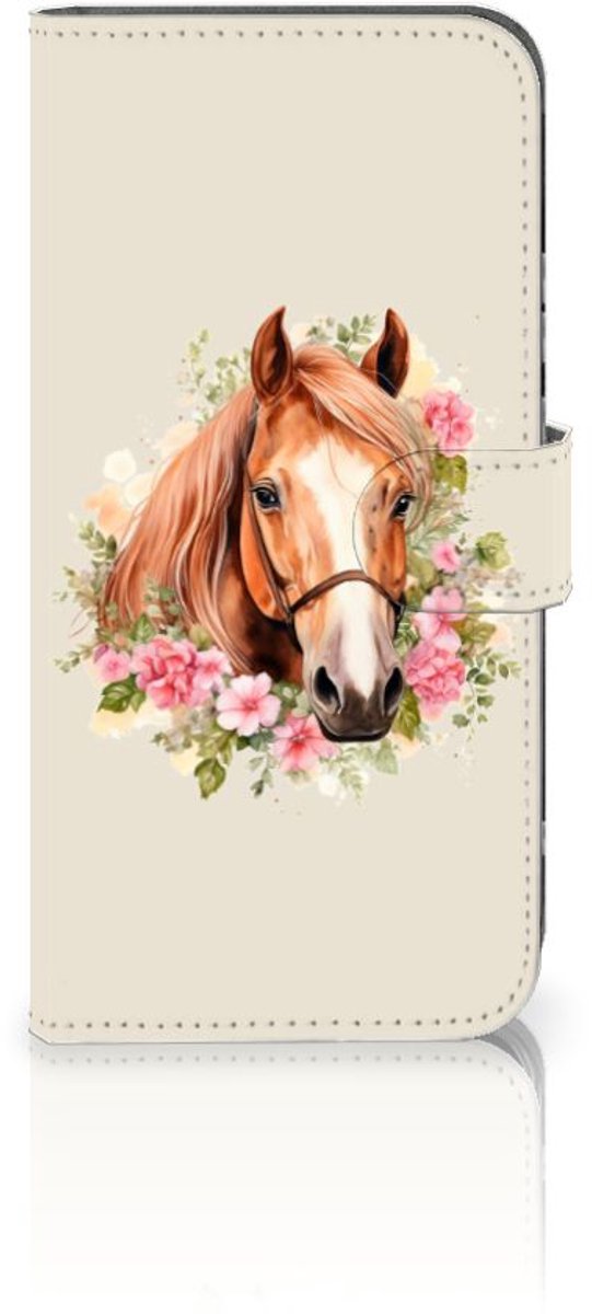 Telefoonhoesje met Pasjes voor Samsung Galaxy S23 Plus Paard