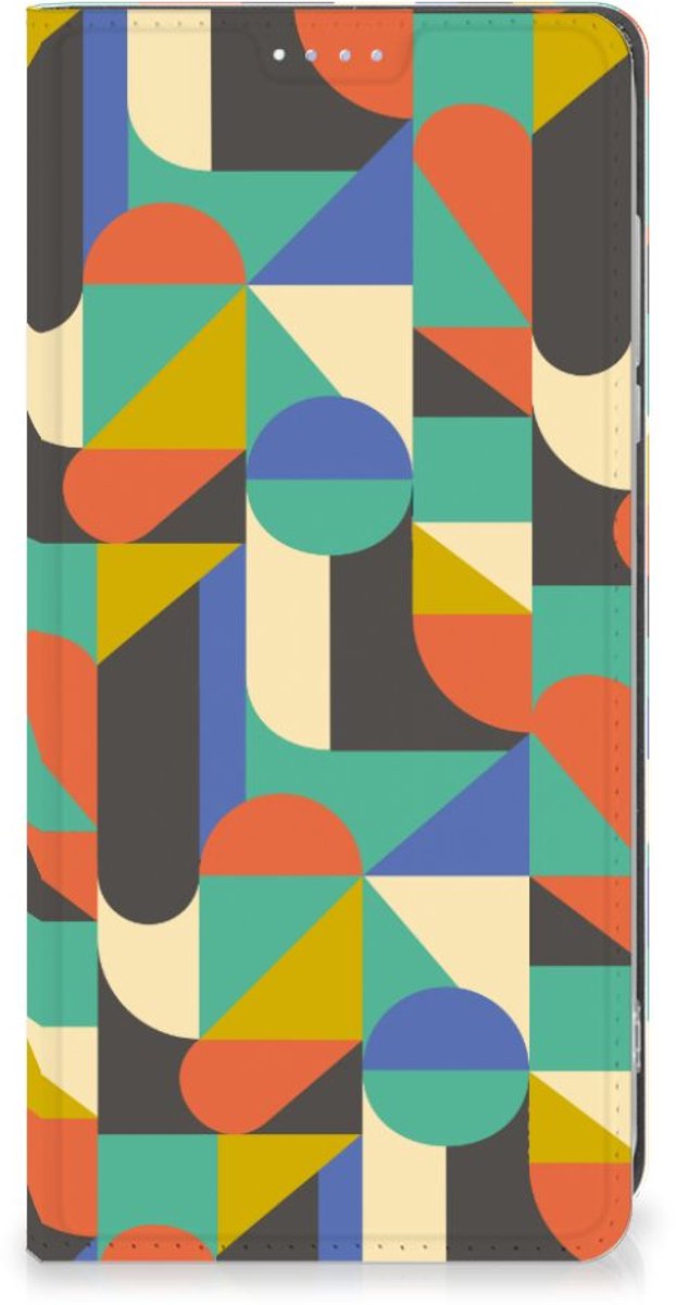 Motorola Moto G84 Hoesje met Magneet Funky Retro