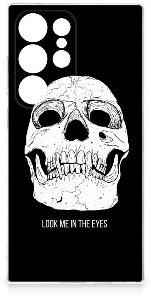 Silicone Back Case Samsung Galaxy S24 Ultra Skull Eyes