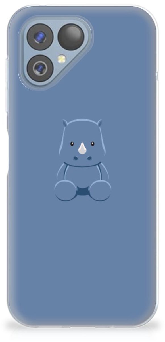 Fairphone 5 Telefoonhoesje met Naam Baby Rhino