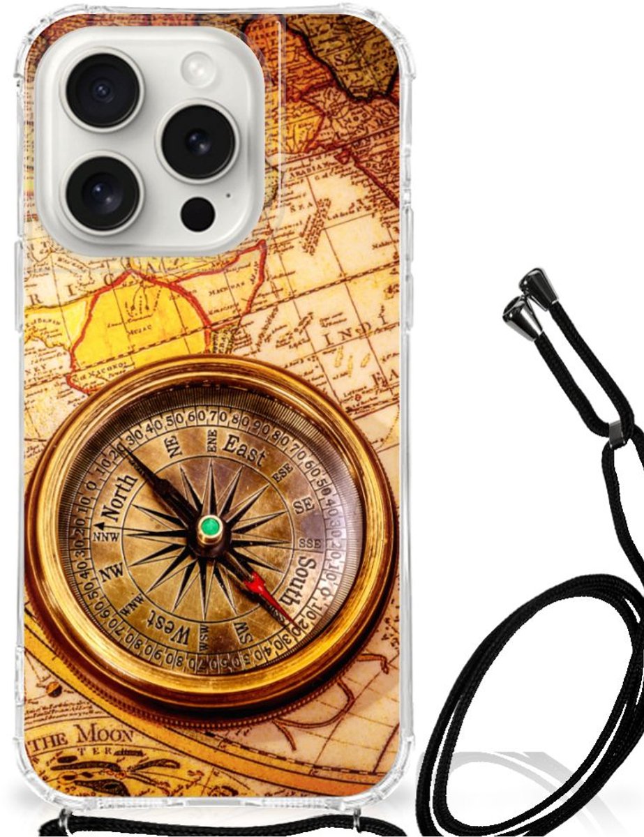 iPhone 15 Pro Telefoonhoesje met valbescherming Kompas