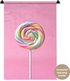 Kleurrijke lolly, Roze