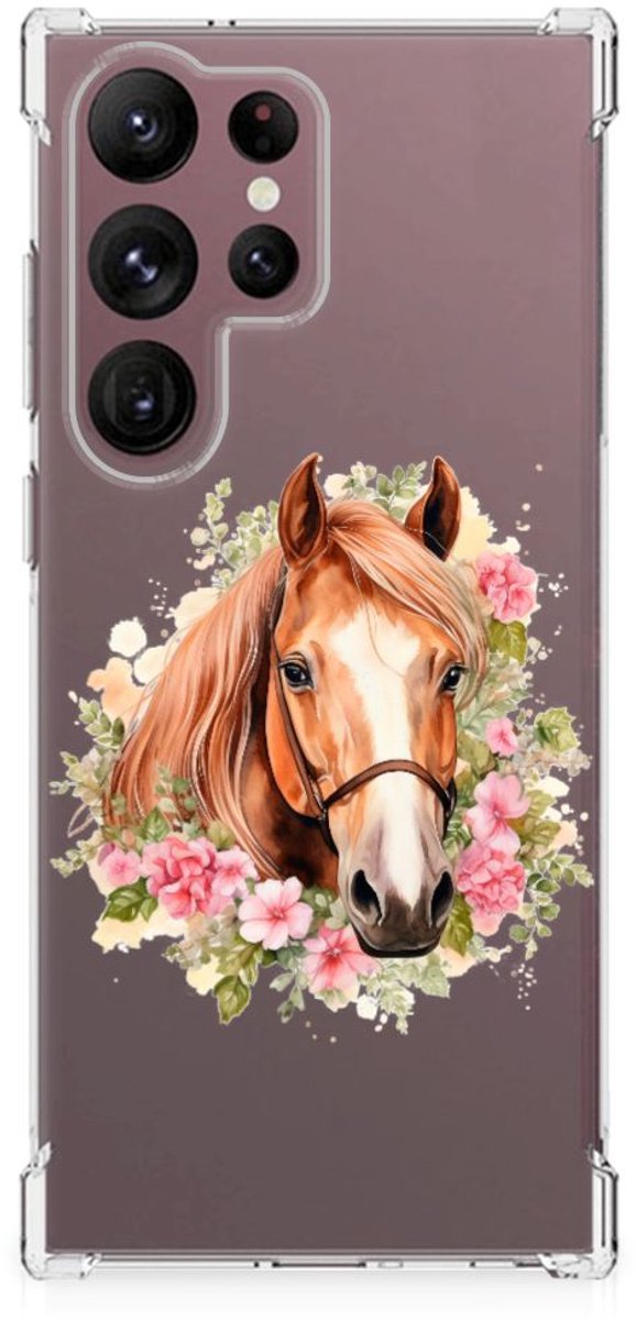 Case Anti-shock voor Samsung Galaxy S23 Ultra Paard
