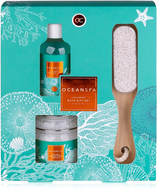 OCEAN SPA badset douchegel, zeezout, puimsteen