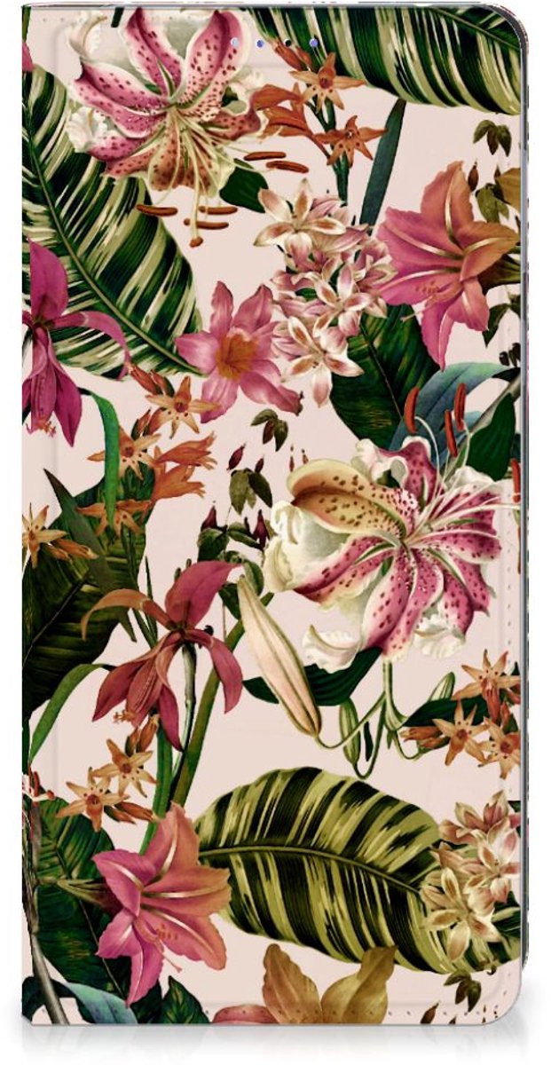 Standcase Hoesje voor Motorola Edge 40 Smart Cover Flowers