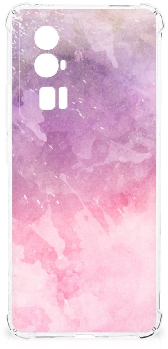 TPU Case Anti-Shock voor Back Cover Xiaomi Poco F5 Pro Pink Purple Paint