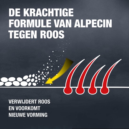 Alpecin Dandruff Killer Anti Roos Shampoo 3x 375ml | Effectief verwijdert en voorkomt roos | Haarverzorging voor mannen Made in Germany