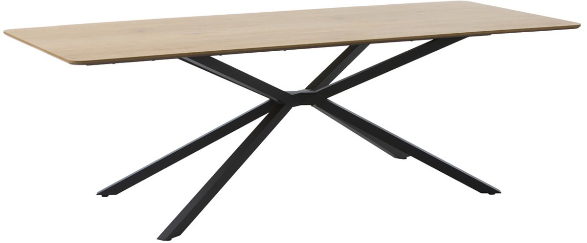 Giga Living Eettafel Cesura Kruispoot Eiken Naturel 100x200cm - Giga Living