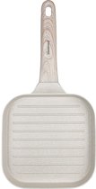 Bol.com Klausberg 7812 - Grillpan - 36 x 18 cm - beige - met houten handvat aanbieding