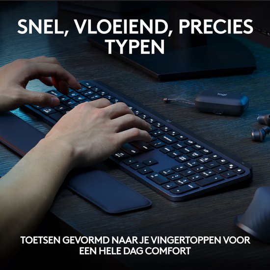 Logitech MX Keys S - Draadloos Toetsenbord - Qwerty - Graphite - Bol